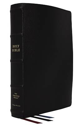 Picture of Nkjv, Large Print Verse-By-Verse Reference Bible, MacLaren Series, Premium Goatskin Leather, Black, Comfort Print