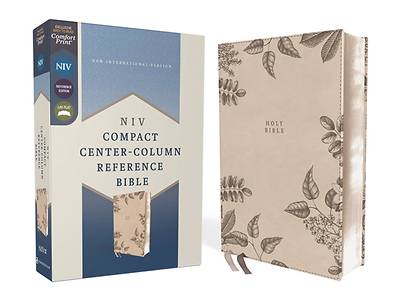 Picture of Niv, Compact Center-Column Reference Bible, Leathersoft, Stone, Red Letter, Comfort Print