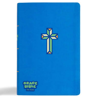 Picture of CSB Grace Bible for Kids, Blue Leathertouch