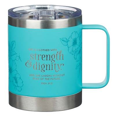 Picture of Stainless Steel Mug She Is Clothed with Strength Proverbs 31