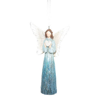 Picture of Angel Blue with Heart Ornament