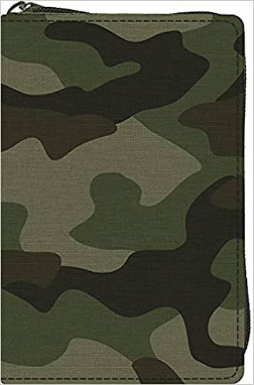 Picture of ESV Compact Bible (Canvas with Zipper, Camo Design)