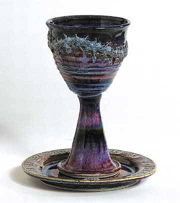 Picture of Crown of Thorns Earthenware Paten and Chalice