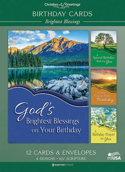 Birthday Brightest Blessings - Box of 12