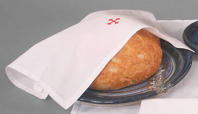 Picture of 100% Cotton Bread Plate Napkin with Red Cross