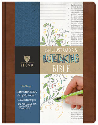 Picture of HCSB Illustrator's Notetaking Bible, British Tan, Leathertouch