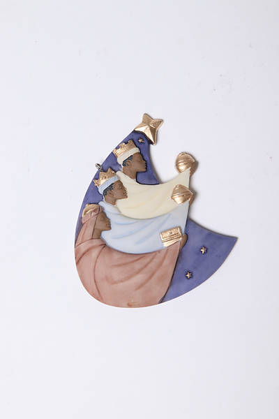 Picture of Flat-Style Resin Three Kings Ornament