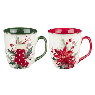 Mug Set 2pc Christmas Time Berries