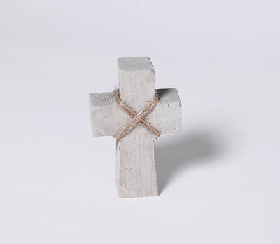 Picture of Paulownia Wood Standing Cross - Small - Gray Finish
