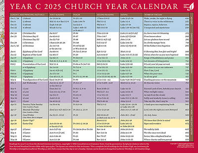 Picture of Church Year Calendar 2025, Year C