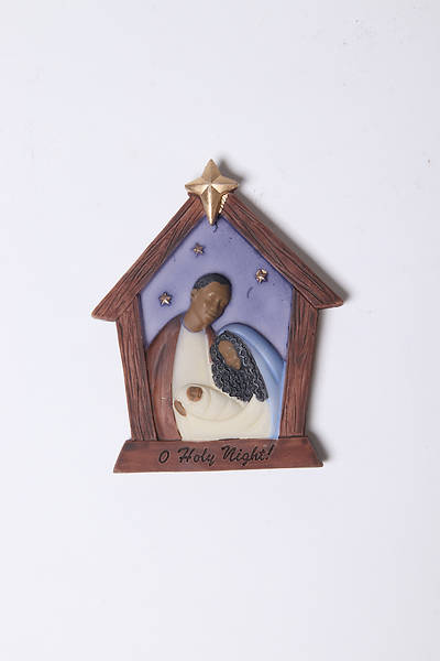 Picture of Flat-Style Resin Holy Family Manger Ornament