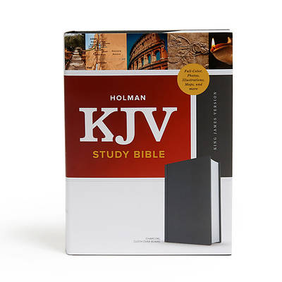Picture of KJV Study Bible, Full-Color, Charcoal Cloth-Over-Board