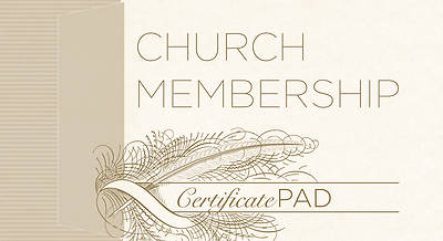 Picture of New Church Member Membership Certificate