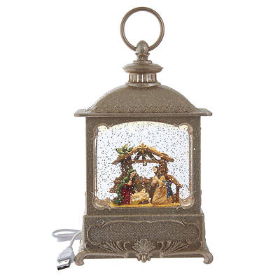 Picture of LED Battery Nativity Water Lantern