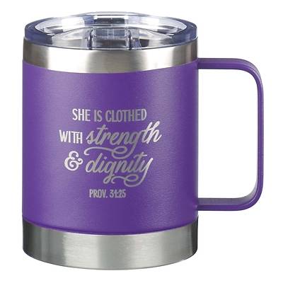 Picture of Stainless Steel Mug She Is Clothed with Strength Proverbs 31