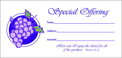 Picture of Special Offering Envelope - Psalm 116:12 (NIV)
