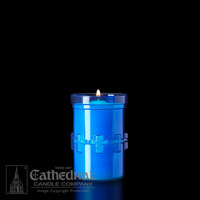 Picture of Cathedral Devotiona-Lites Plastic Offering Lights - 3 Day, Blue