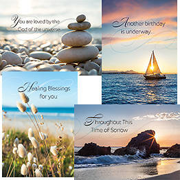 Picture of Seaside Sentiments All Occasion Cards - Box of 12