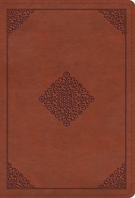 Picture of ESV Large Print Compact Bible (Trutone, Terracotta, Ornament Design)