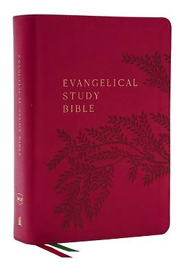 Picture of Nkjv, Evangelical Study Bible, Leathersoft, Rose, Red Letter, Thumb Indexed, Comfort Print