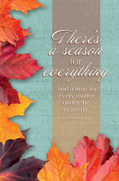 Picture of Fall Season Ecclesiastes 3:1 Bulletin Regular