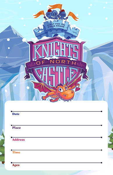 Picture of Vacation Bible School (VBS) 2020 Knights of North Castle Large Promotional Poster