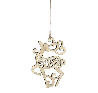 Picture of Flourish Reindeer Hanging Ornament