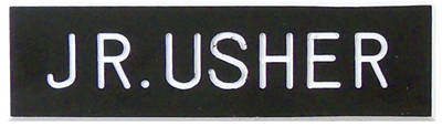 Picture of Black and White Junior Usher Pin-On Badge