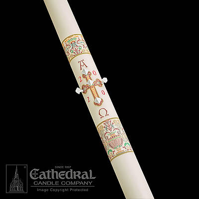 Picture of Cathedral Investiture Paschal Candle 1-3/4" x 36"