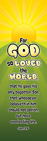 Picture of For God So Loved the World Kids Bookmark