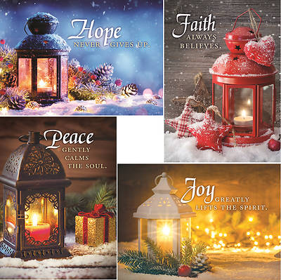 Picture of Christmas Lanterns Boxed Cards