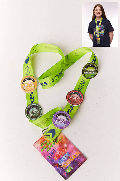 Picture of Vacation Bible School (VBS) To Mars and Beyond Scripture Treasure - Mission Badge Lanyard (Pkg of 12)