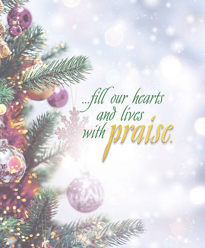 Picture of Praise Advent Christmas Tree Bulletin, Large (Pkg of 50)