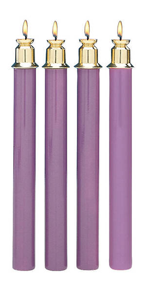Picture of Will & Baumer All Purple Advent Tube Candle Set