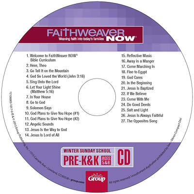 Picture of FaithWeaver NOW PreK-K CD Winter 2025-2026