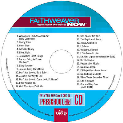 Picture of FaithWeaver NOW Preschool CD Winter 2025-2026