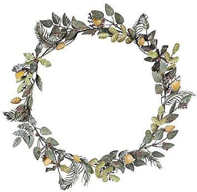 Picture of Cypress Home Metal Botanical Wreath - 20 x 4 x 20 Inches
