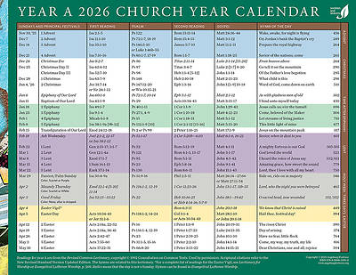 Picture of Church Year Calendar 2026, Year A
