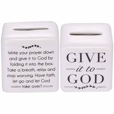 Picture of Give It To God Porcelain Prayer Box 2.5"