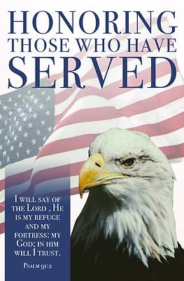 Picture of Honoring Those Who Have Served Bulletin (Pkg 100) Patriotic Veteran's Day