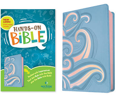 Picture of NLT Hands-On Bible, Third Edition (Leatherlike, Periwinkle Pink Waves)