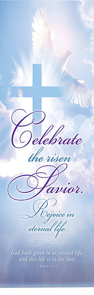 Picture of Celebrate the Risen Saviour Easter 2' x 6' Fabric Banner