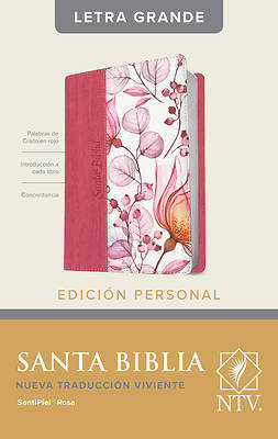 Picture of Santa Biblia Ntv, Edición Personal, Letra Grande (Letra Roja, Sentipiel, Rosa)