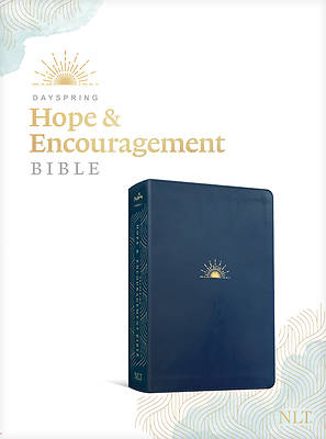 Picture of NLT Dayspring Hope & Encouragement Bible (Leatherlike, Navy Blue)