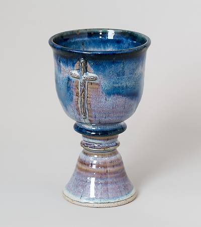 Picture of Old Rugged Cross Earthenware Chalice