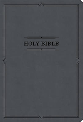 Picture of KJV Large Print Thinline Bible, Value Edition, Charcoal Leathertouch