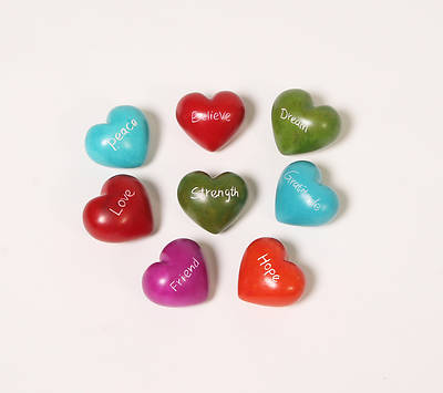Picture of Word Hearts Set of 8 - Kenya