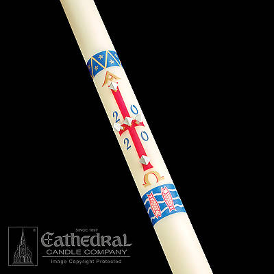 Picture of Cathedral Benedictine Paschal Candle 1-15/16" x 27"
