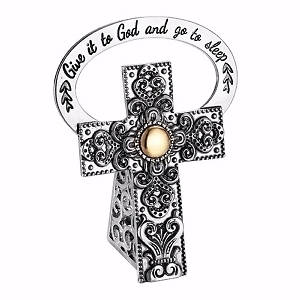 Picture of Bedside Cross Give It To God And Go To Sleep 2.5"