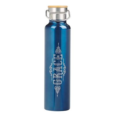 Picture of Stainless Steel Water Bottle Blue Grace Ephesians 2